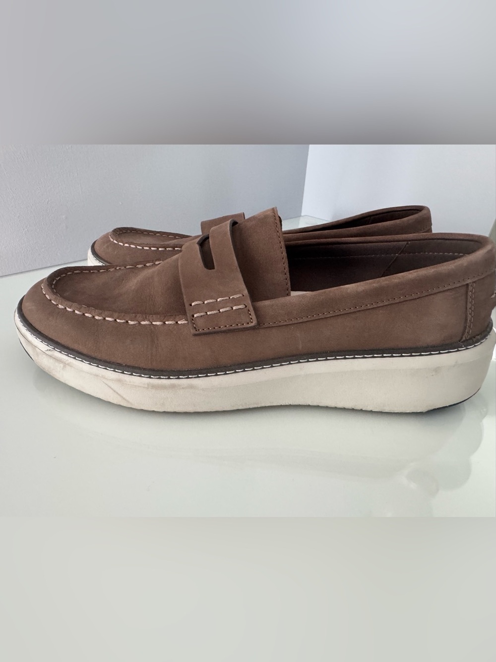 Cole Haan GrandPrø Topspin Penny Loafers Truffle Nubuck Men’s Size 10